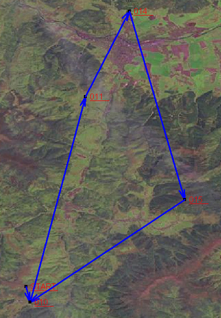Trójkąt płaski 57km. slaw95 04