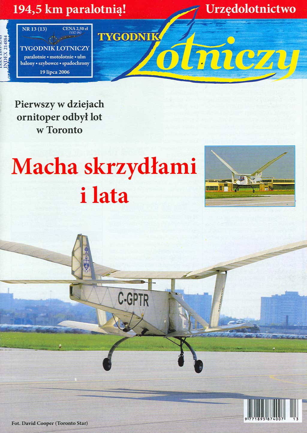 okładka Tygodnika Lotniczego 13(13)